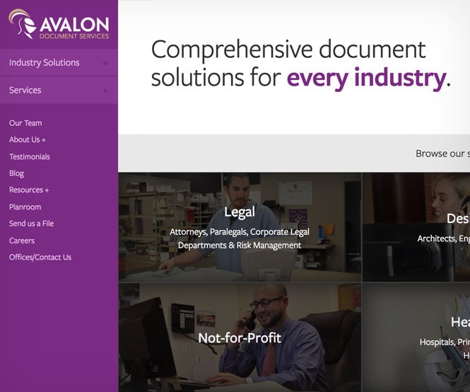 Avalon homepage