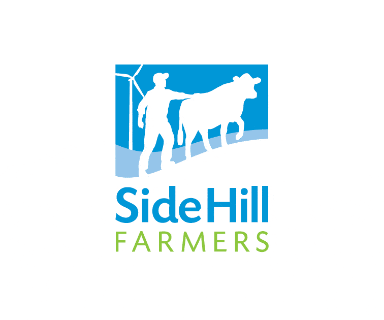 sidehill farmers logo design